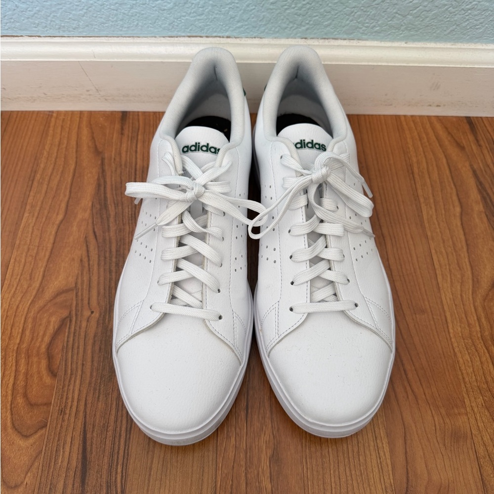 adidas White Low-Top Sneakers
